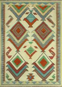 bobbee-handmade-flatweave-wool-greenbrownred-rug